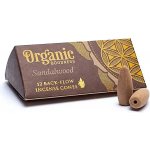 Song of India Vonné kužely Organic Tekoucí dým Sandalwood 12 ks – Zboží Dáma