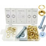 Vorfal V09060, Mosazná oka 12,5mm s příslušenstvím, sada 103 ks – Hledejceny.cz