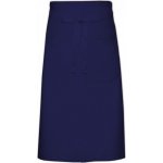 Link Kitchen Wear Kuchařská zástěra s kapsou keprová, praní na 60 °C modrá námořní, 70 x 120 cm X1000T – Hledejceny.cz