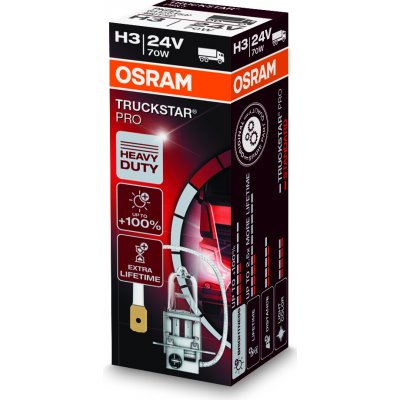 Osram Truckstar Pro 64156TSP H3 PK22s 24V 70W – Zboží Mobilmania