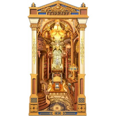 Robotime Rolife DIY 3D Knihovna divů s LED osvětlením 258 dílků – Hledejceny.cz
