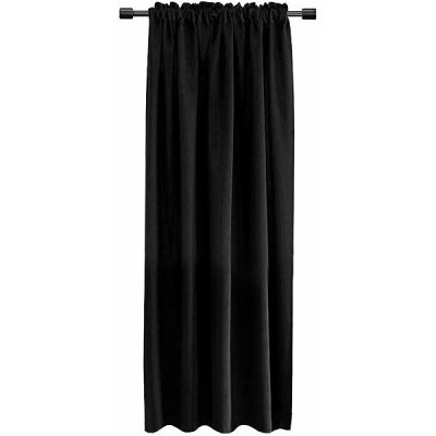 Mybesthome Shary Blackout Zatemňovací závěs s řasící páskou, 135 × 270 cm, černý, 1 ks – Hledejceny.cz