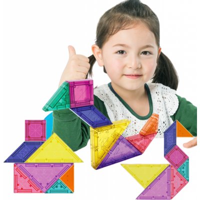 WOOPIE Tangram Blocks Magnetické 3D puzzle – Zboží Mobilmania