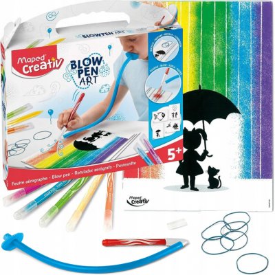 Maped Sada Creativ Blowpen String´Art Foukací pero 6 barev – Zboží Dáma