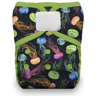 Thirsties Natural One Size Pocket Diaper na SZ Jellyfish