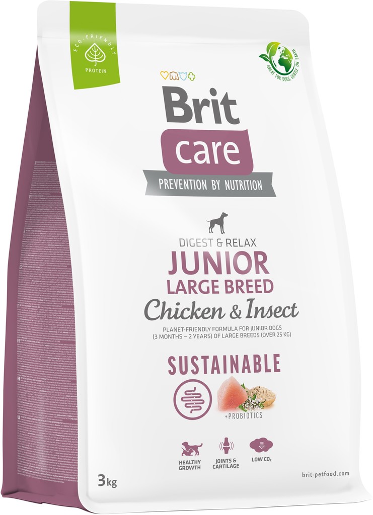 Brit Care Sustainable Junior Large Breed Chicken & Insect 3 kg