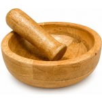 Excellent Hmoždíř s tloučkem mangové dřevo 15 x 15 x 5 cm – Zboží Mobilmania