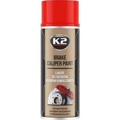 K2 BRAKE CALIPER PAINT 400 ml ČERVENÁ - barva na brzdové třmeny a bubny | Zboží Auto