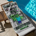 Jerry Fabrics Osuška Minecraft Hostile Behaviour 70 x 140 cm – Zboží Dáma