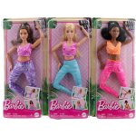 Barbie V pohybu Blondýnka ve fialovém topu GXF04 – Zboží Dáma