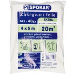 Spokar 8300053200 - Zakrývací fólie 4 x 5 m, LDPE 40µ EXTRA – Hledejceny.cz