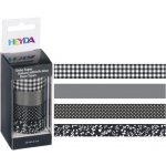 Heyda papírová 1,5 cm x 5 m černý mix 4 ks – Zboží Dáma