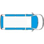 Carbest pro Ford Tourneo Custom Vnitřní termoizolace oken 1 dveře