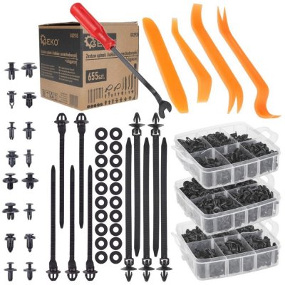 GEKO Sada svorek a čepů do auta + stahováky 655ks 61552 G02935 – Sleviste.cz