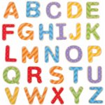Bigjigs Toys Magnetická barevná abeceda (velká písmena) – Sleviste.cz