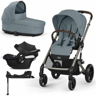 CYBEX Sport Balios S Lux Stormy Blue Gold 2024 + korba + autosedačka + báze – Hledejceny.cz