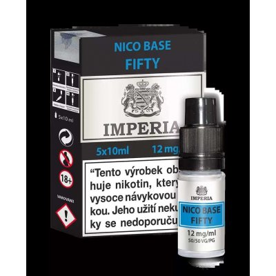 Imperia Nico Base PG50/VG50 12mg 5x10ml – Zboží Dáma