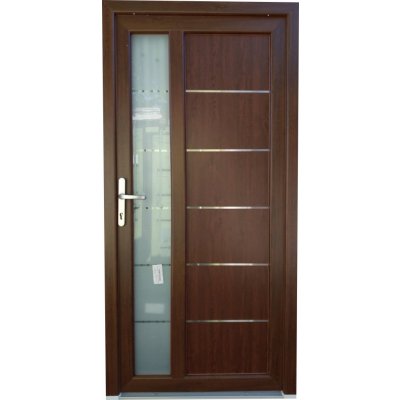 Soft Vchodové dveře SARAH ořech/bílá 98x200 cm – Zboží Mobilmania
