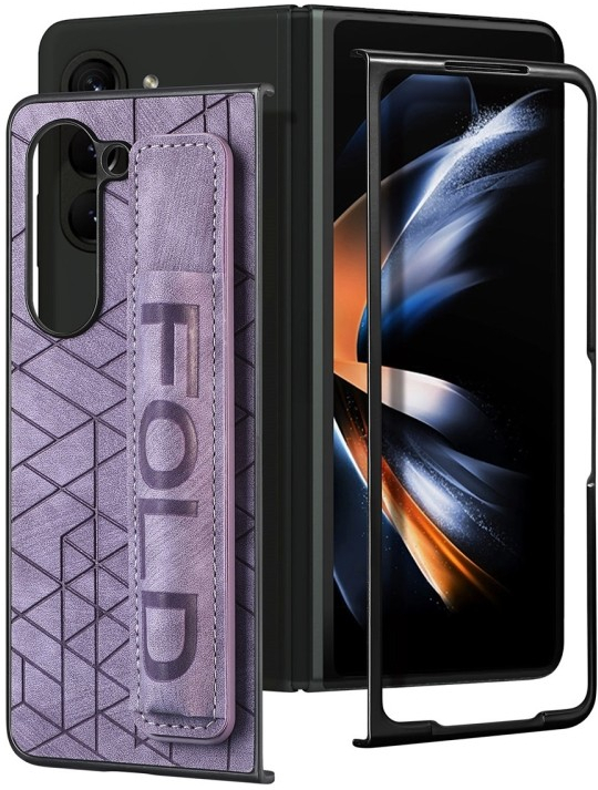 Pouzdro JSM RETRO Ochranné pre Samsung Galaxy Z Fold5 5G fialové