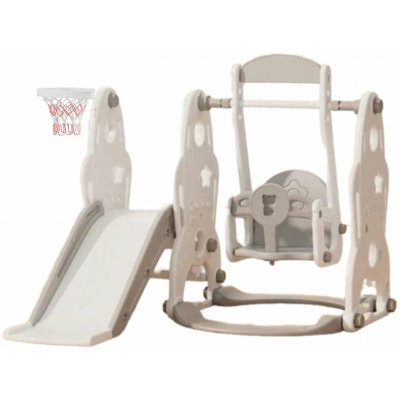 Emporio Plastová raketová skluzavka s houpačkou, šedá – Hledejceny.cz