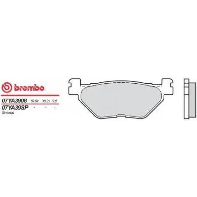Brembo Zadní brzdové destičky Brembo Yamaha 1300 XVS CUSTOM 2014 - 2016 směs SP