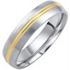 Prsteny SILVEGO Snubní ocelový prsten Dakota pro muže i ženy RRC2047GM