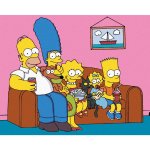 Diamondi Diamantové malování SIMPSONOVI NA GAUČI 40 x 50 cm vypnuté plátno na rám – Zboží Mobilmania