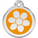 Red Dingo známka Flower Orange Květina oranžová M 30 mm – Hledejceny.cz