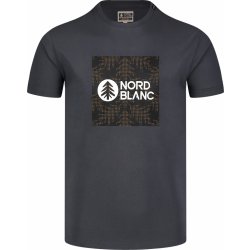 Nordblanc Squared pánské bavlněné tričko šedé