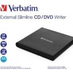 VERBATIM externí mechanika Slimline CD/DVD Writer USB - without NERO – Sleviste.cz