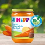 HiPP Bio Menu Mrkev s bramborem a Bio hovězím masem 190 g – Zboží Mobilmania