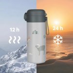Zopa Termoska na tekutiny s brčkem 400 ml Pistacio green – Zboží Dáma