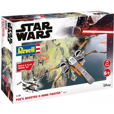 Revell Build & Play SW 06777 Poes Boosted X wing Fighter zvukové efekty 1:78