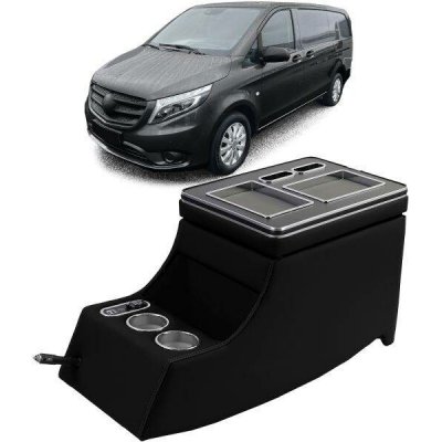 Středová konzole Mercedes Benz V W639/W447 (Vito/Viano) s USB - černá – Sleviste.cz