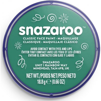 Snazaroo barva na obličej 18 ml zelená tyrkysová teal – Sleviste.cz
