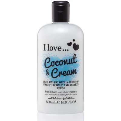 I Love Bubble Bath & Shower Crème Coconut Cream sprchový krém 500 ml – Hledejceny.cz