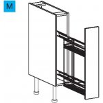 EBS ES15CB Skříňka spodní plnovýsuv 15 cm, bílá lesk 1 set – Zboží Dáma