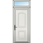 OknaDvereNaMiru.cz Vchodové dveře 3D Vera 5 + Nadsvětlík 90 x 220 cm – Hledejceny.cz