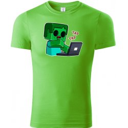 MineCraft tričko Tap Tap zelené