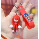 Přívěsek na klíče ježek Sonic Knuckles červený