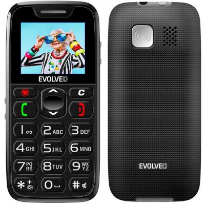 EVOLVEO EasyPhone, mobilní telefon pro seniory s nabíjecím stojánkem, černá – Hledejceny.cz