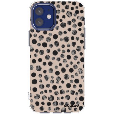 Picasee silikonový průhledný obal pro Apple iPhone 12 mini - Dots – Zboží Mobilmania