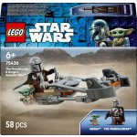 LEGO® Star Wars™ 75436 Mandalorian a Grogu a spídrová motorka – Zboží Dáma