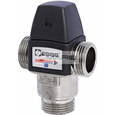 Esbe VTA332 s vnějšími závity DN20, 3/4", 32 - 49°C, Kvs=1,2 m³/h 31150200 – Zbozi.Blesk.cz