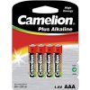 Baterie primární Camelion Plus Alkaline AAA 4ks 11100403