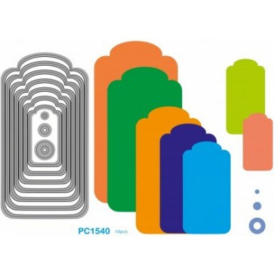 Wiler Vyřezávací šablona jmenovky velké 11 ks – Zboží Dáma