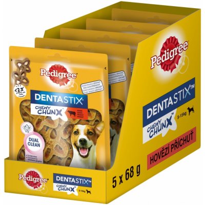 Pedigree DentaStix Chewy Chunx hovězí Mini 5 x 68 g