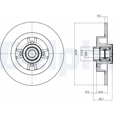 Brzdový kotouč DELPHI BG9032RS – Hledejceny.cz