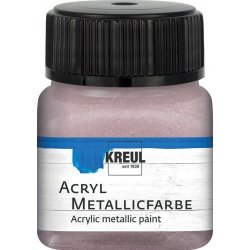 Kreul akrylová barva metalická 20 ml růžovozlatá