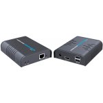 PremiumCord HDMI KVM extender s USB na 120m přes jeden kabel Cat5/6, bez zpoždění KHEXT120-6 – Zbozi.Blesk.cz